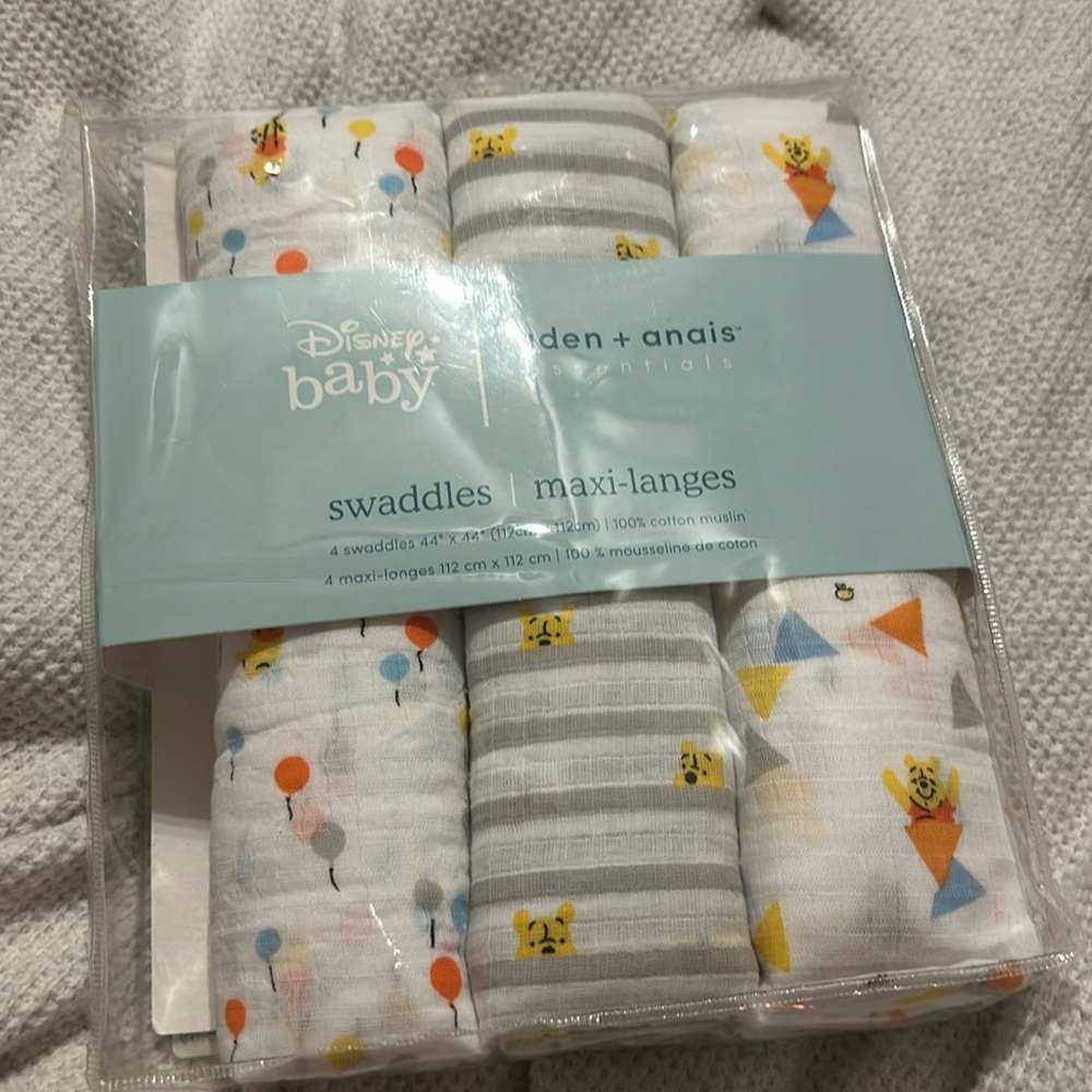 New in bag Pooh Swaddles (3)